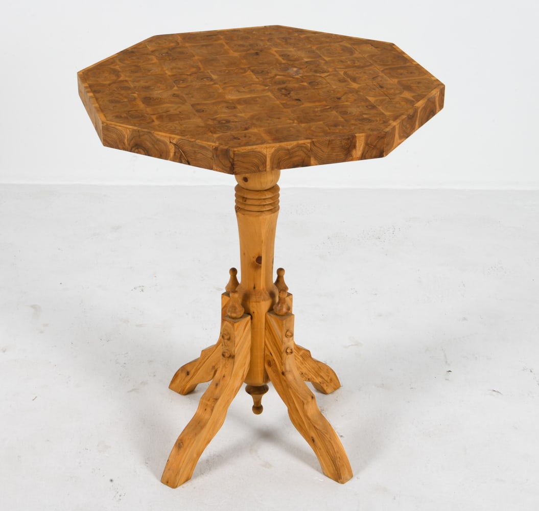 SWEDISH PINE SIDE TABLE C. 1970S (1 of 10)