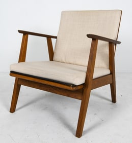 HENRYK LIZ STYLE DANISH TEAK LOUNGE CHAIR C. 1960S
