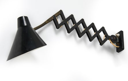 ATTR. HALA ZEIST DUTCH SCISSOR LAMP C. 1940S