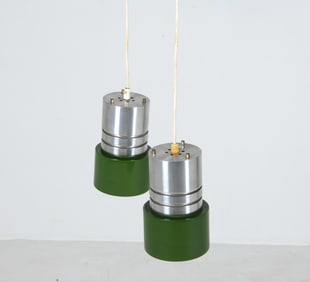 STYLE OF ANVIA LAKRO DANISH PENDANT LAMPS C. 1970S