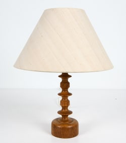 LUXUS STYLE SCANDINAVIAN OAK TABLE LAMP C. 1960S