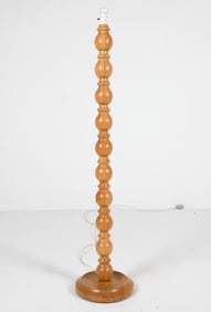 SWEDISH PINE FLOOR LAMP C. 1970S