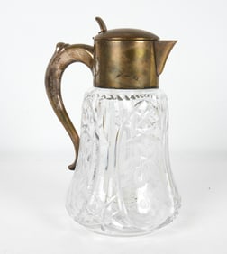 VINTAGE GERMAN GLASS PITCHER 20TH C.
