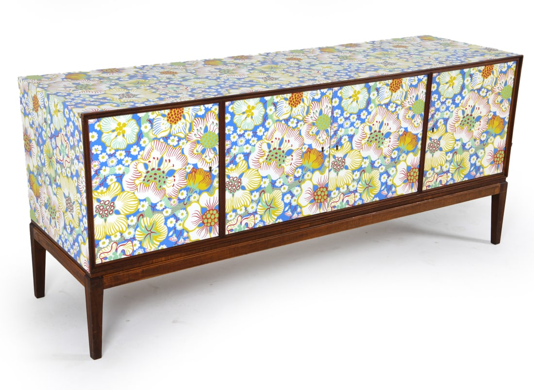 MID-CENTURY SCANDINAVIAN WALLPAPER SIDEBOARD (1 of 16)