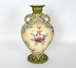 ANTIQUE SATSUMA MORIAGE STYLE JAPANESE VASE