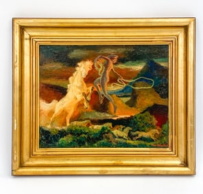 THOMAS RICHARD OLENCHAK (1907-1992) NUDE O/B