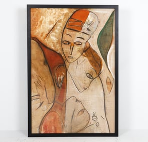 JAMALI (PAKISTAN B. 1944) ABSTRACT FIGURES
