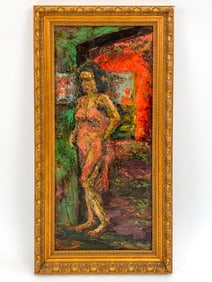 N. GODWIN 1954 ABSTRACT O/B