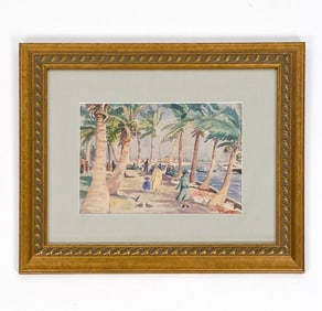 HILDEGARDE HUME HAMILTON (1898-1970) WATERCOLOR