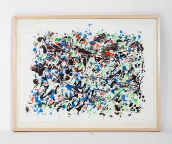 BARBARA GRAY ABSTRACT OIL ON PAPER