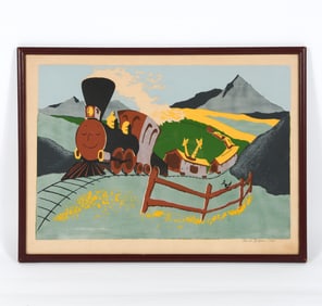 DONALD SUTPHIN (1926-2015) SERIGRAPH