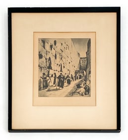 ELIAS S. GROSSMAN (1898-1947) ETCHING