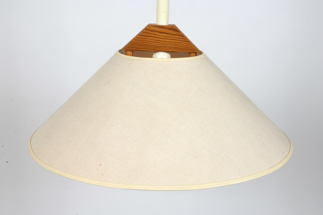ATTR. DOMUS PINE PENDANT LIGHT FIXTURE C. 1970S (1 of 8)