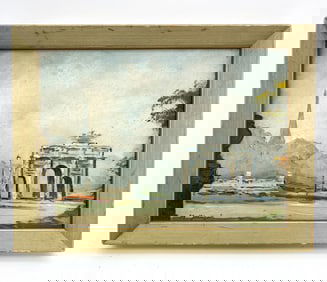 M. JANOT 20TH C. ARC DE TRIOMPHE O/B