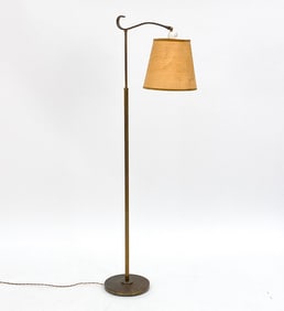 DANISH BRASS FLOOR LAMP C. 1950S