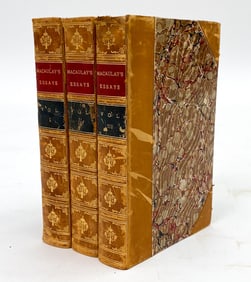 MACAULAY'S ESSAYS VOLUMES I-III 19TH C.