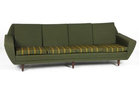 STYLE OF FOLKE OHLSSON FOR DUX WOOL SOFA C. 1970S