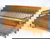 SWEDISH PINE DAYBED BENCH C. 1950S