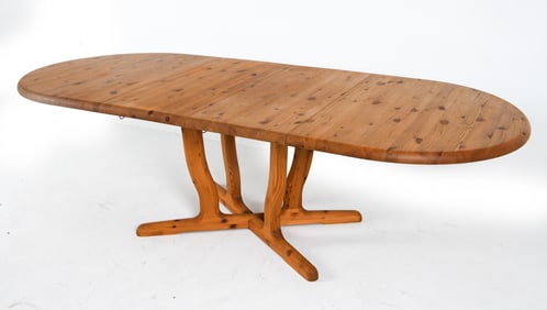 ATTR. DAUMILLER EXTENDING PINE DINING TABLE