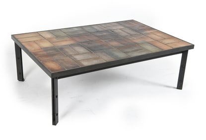 BRITT SALLINGBOE STEEL & TILE TOP COFFEE TABLE