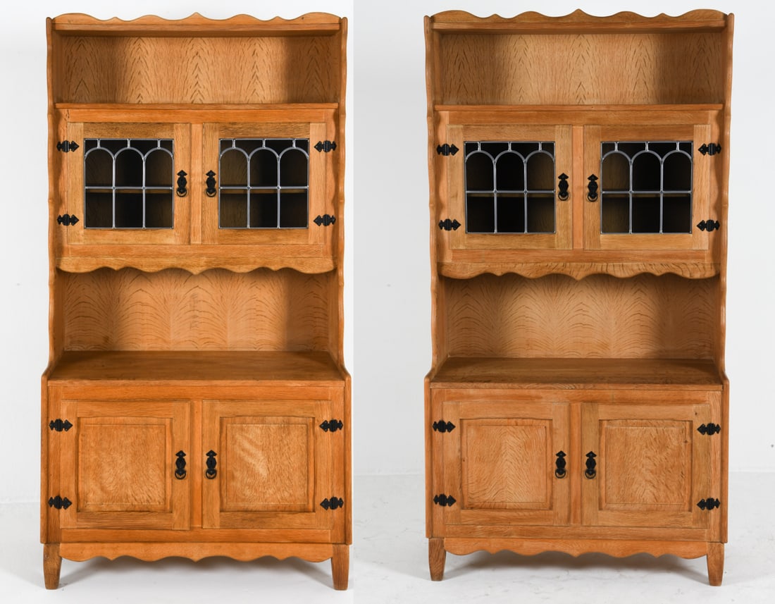 PAIR OF HENNING KJAERNULF OAK BOOKCASE CABINETS (1 of 18)