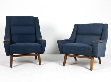 PAIR OF FOLKE OHLSSON STYLE LOUNGE CHAIRS C. 1960S