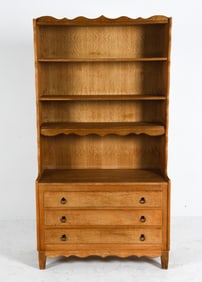 HENNING KJAERNULF OAK BOOKCASE CHEST C. 1970S