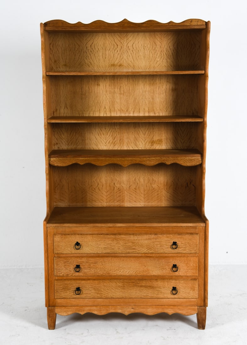 HENNING KJAERNULF OAK BOOKCASE CHEST C. 1970S (1 of 12)
