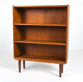 MANNER OF HELLERAU DANISH TEAK BOOKCASE C. 1970S
