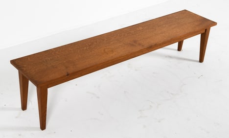 MID-CENTURY DANISH OAK BENCH C. 1970S