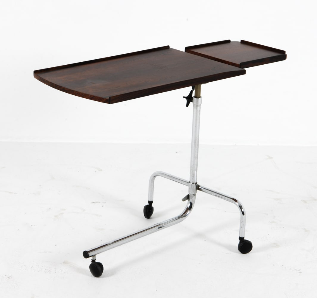 MANNER OF HMN ROSEWOOD ROLLING TRAY SIDE TABLE (1 of 13)