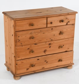 DANISH PINE CHEST OF DRAWERS C. 1970S