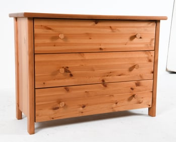 SWEDISH PINE CHEST OF DRAWERS 20TH C.