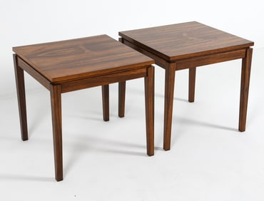 STYLE OF POUL HUNDEVAD ROSEWOOD SIDE TABLES 1960S