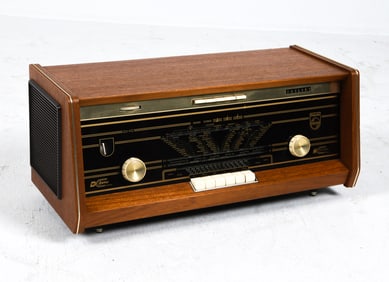 PHILIPS BI-AMPLI B5X14A TUBE RADIO C. 1960S