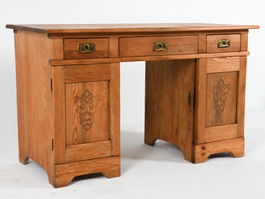 ANTIQUE SCANDINAVIAN PINE WRITING DESK