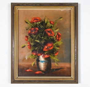 DANISH STILL LIFE FLOWERS O/C