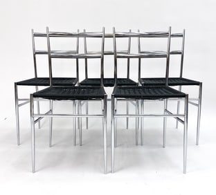 (5) PHILIPPE STARCK FOR DRIADE CHROME CHAIRS