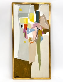 GEORGES CSATO (HUNGARIAN, 1910-1983) ABSTRACT O/C