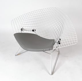 KNOLL HARRY BERTOIA DIAMOND LOUNGE CHAIR C. 1960S