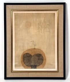 KEIKO MINAMI (JAPAN, 1911-2004) "CIGOGNE" ETCHING