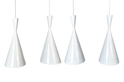 (4) TOM DIXON BEAT TALL LED PENDANT LIGHTS C. 2000