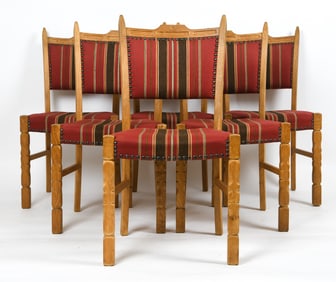 (6) HENNING KJAERNULF STYLE DANISH DINING CHAIRS