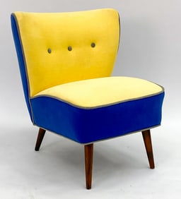STYLE OF JAMES MONT COCKTAIL SLIPPER CHAIR