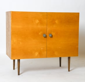 UP ZAVODY ASH WOOD CABINET C. 1970S