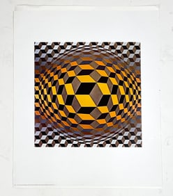 VICTOR VASARELY (1906-1997) "CHEYT-M" PRINT