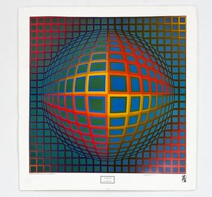 VICTOR VASARELY (1906-1997) "VEGA-NOR" LITHOGRAPH
