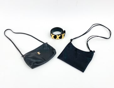 GROUPING OF BAGS AND BELT W/ PALOMA PICASSO