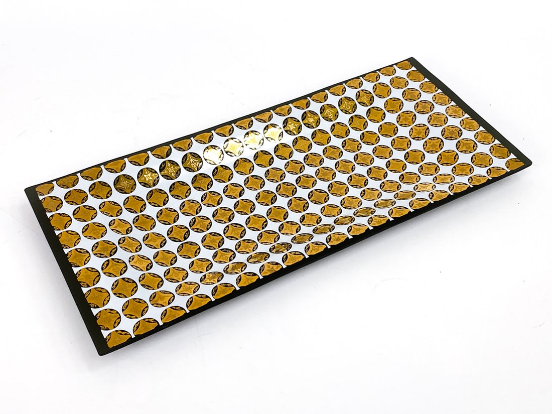 MODERN GEORGE BRIARD STYLE GLASS PLATE/TRAY (1 of 11)