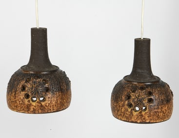 MANNER OF JETTE HELLEROE DANISH CERAMIC LAMPS